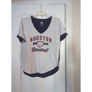 Houston Astros baseball shirt like new majestic size large